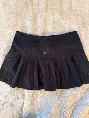 lululemon athletica Black Pleated Skirt